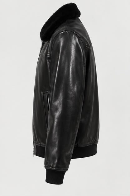 Black wide-leg jeans - back view
